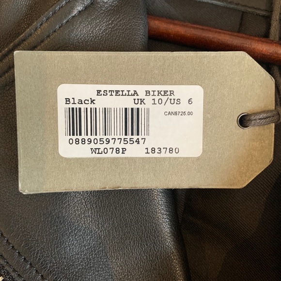 All Saints leather biker jacket - Picture 4 of 6